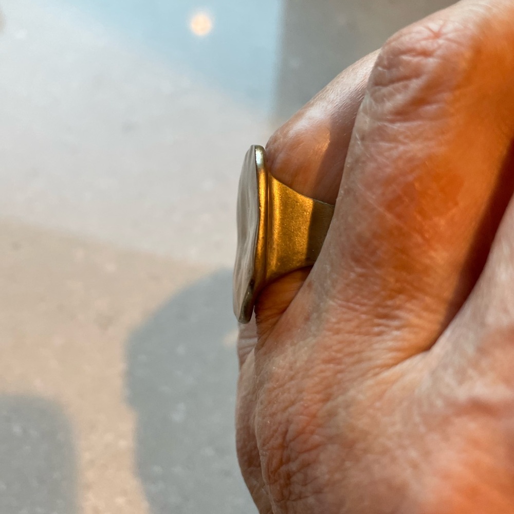 Goldtone Statement Ring - image 5